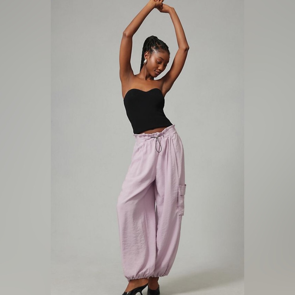 Anthropologie Bungee Parachute Lilac Purple Pants, size small